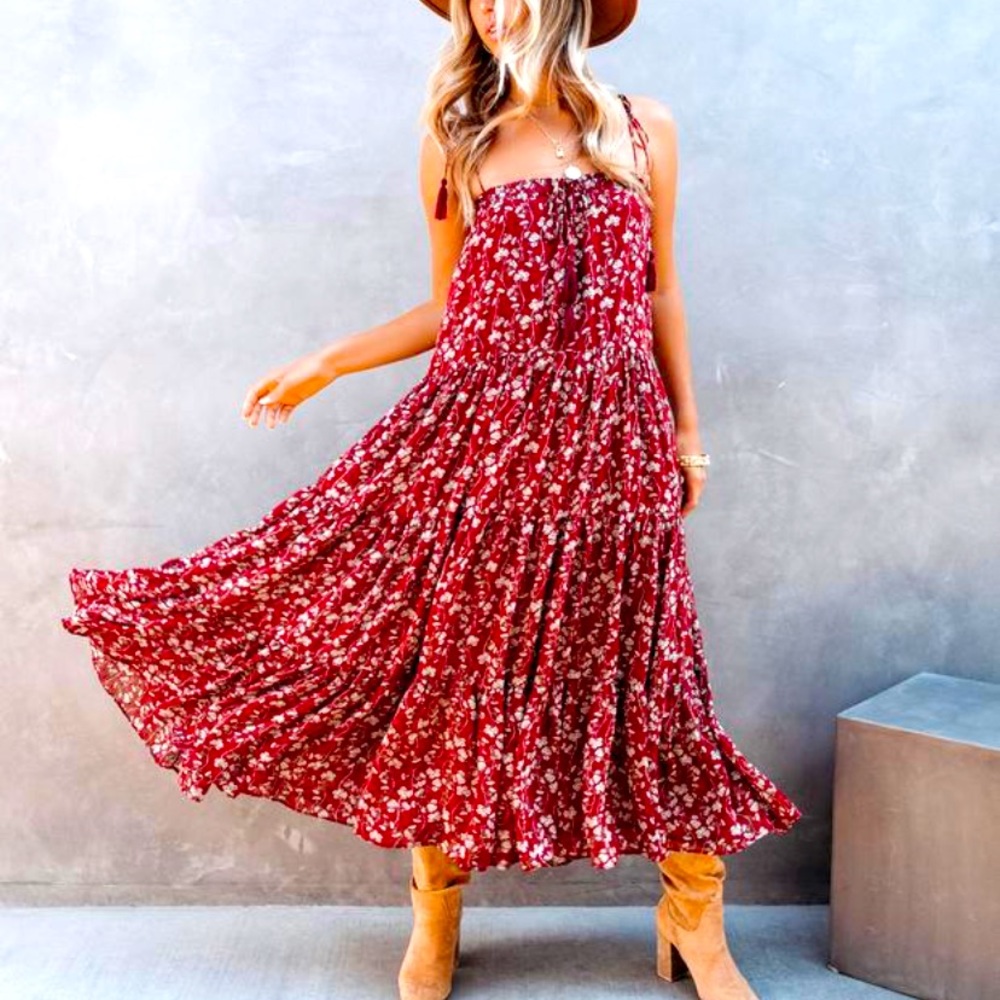 Boho Midi Sun Dress